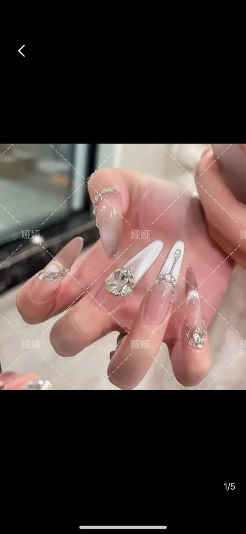 【往事随风】纯手工穿戴甲气质显白轻奢美甲十片装