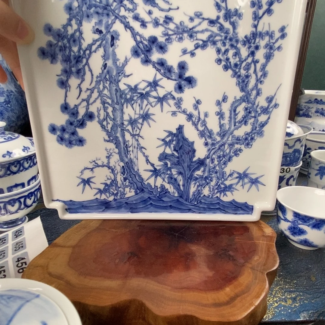 瓷片景德镇手绘青花茶器085