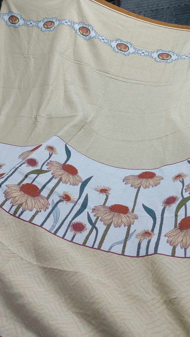 【京かわ会社】多层纱布盖毯200*230cm 向日葵花束