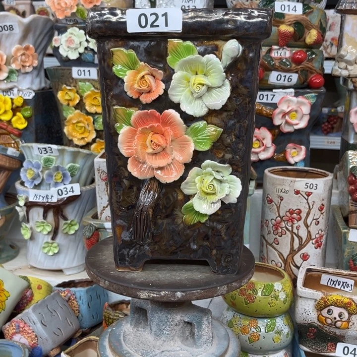 紫砂花盆粗陶材质多肉花盆