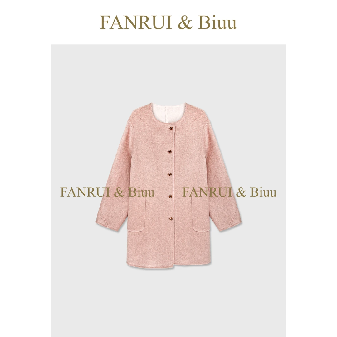 FANRUI/泛芮「贝贝biuu」秋冬新款复古时髦洋气高级羊毛大衣B18640