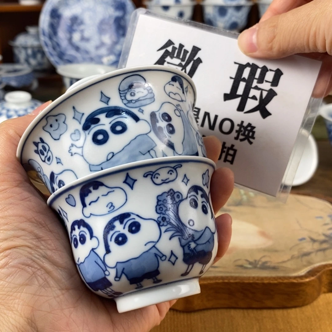 柒***。瓷片景德镇陶瓷手绘茶器846