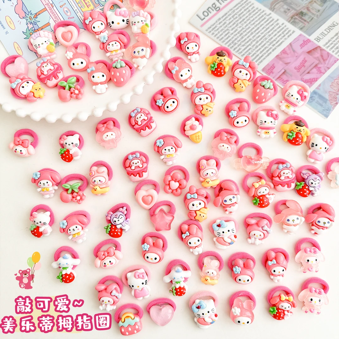 【萌趣拇指圈】超萌儿童拇指发圈高弹力不伤发毛巾圈可爱宝宝发绳