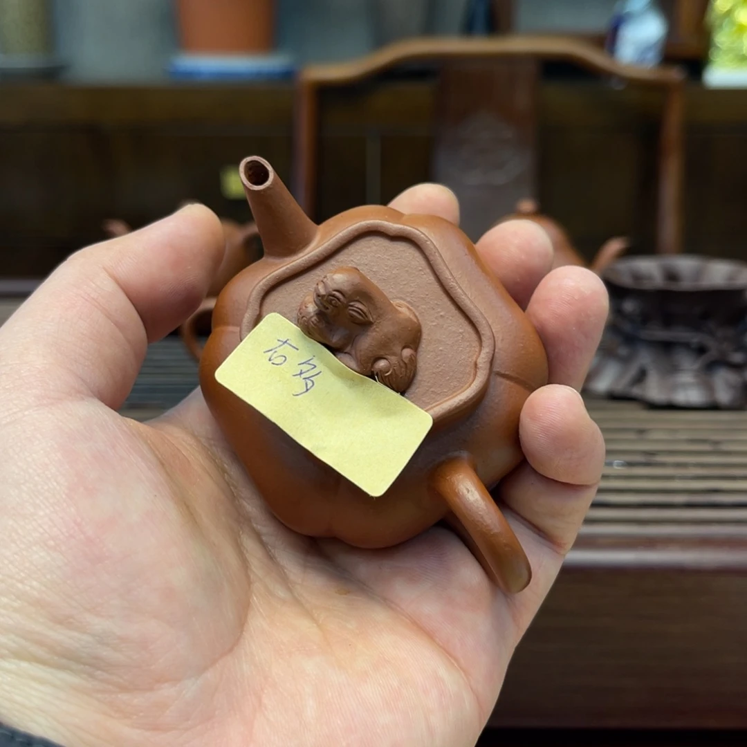 紫砂茶壶右*右多狮球