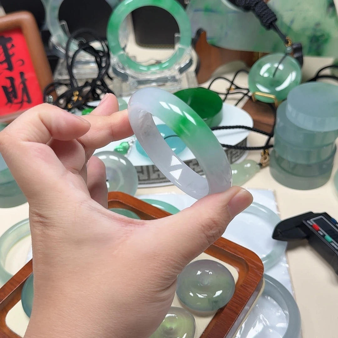 石****玻璃非金属包容过灯绿花正圈55.7