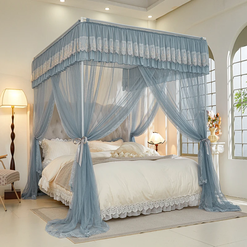 公主风宫廷蚊帐2025新款家用卧室落地1米8大床免安装新型1米5老式
