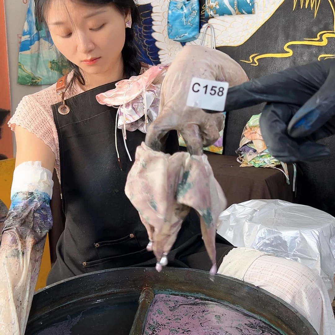 158珍珠发圈手作薰衣草