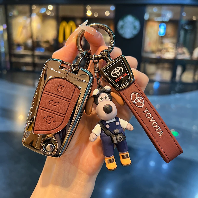 适用丰田卡罗拉钥匙套雷凌锐志锐放折叠荣放车汉兰达扣威兰达壳