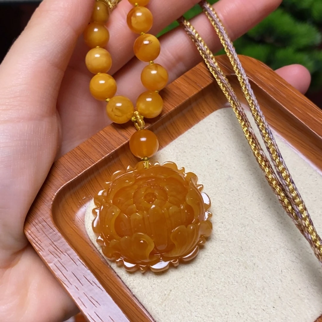 【闪购商品】蜜蜡颈饰未镶嵌项链