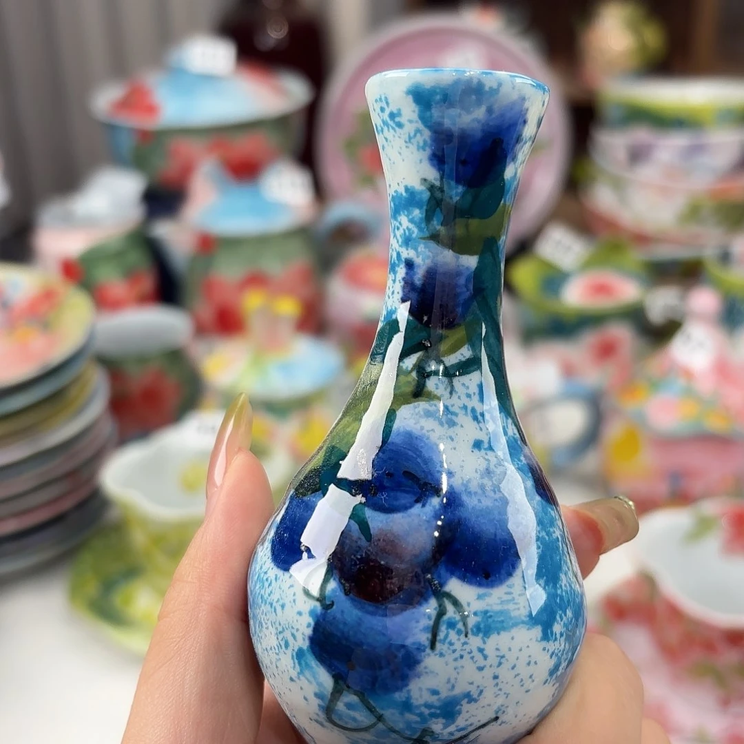 景德镇手绘高温釉下彩陶瓷茶具