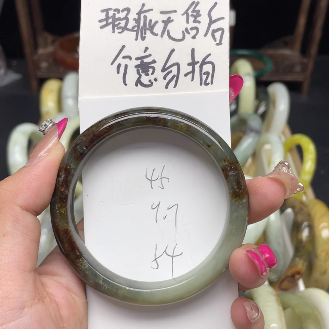 未镶嵌蛇纹石玉手镯
