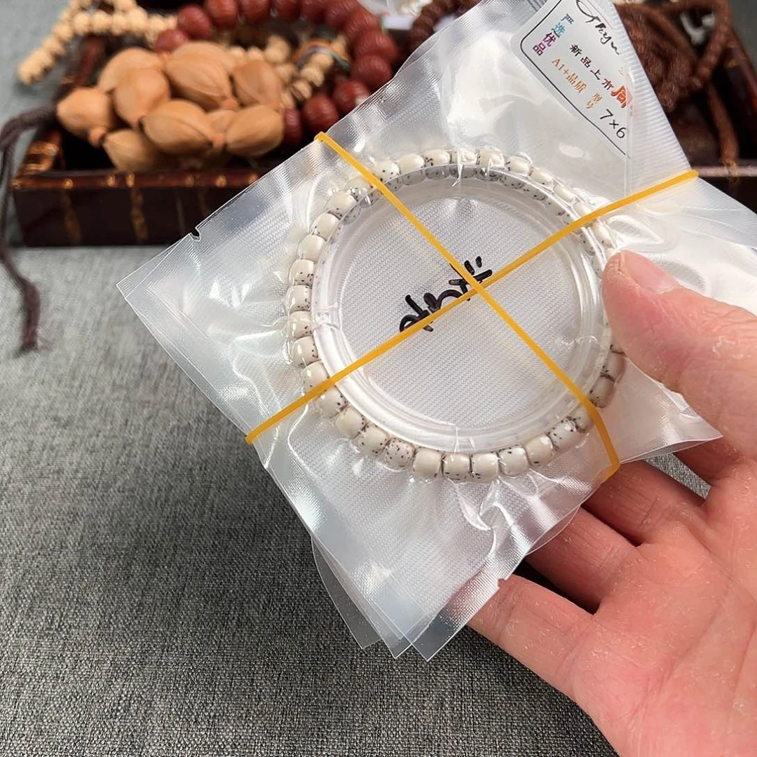 金刚菩提吊坠定制星月大留白单圈6×5