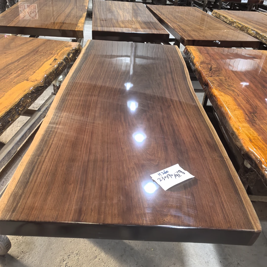 刚果原木整切大板桌茶桌办公桌自然之美整木整切定金链接