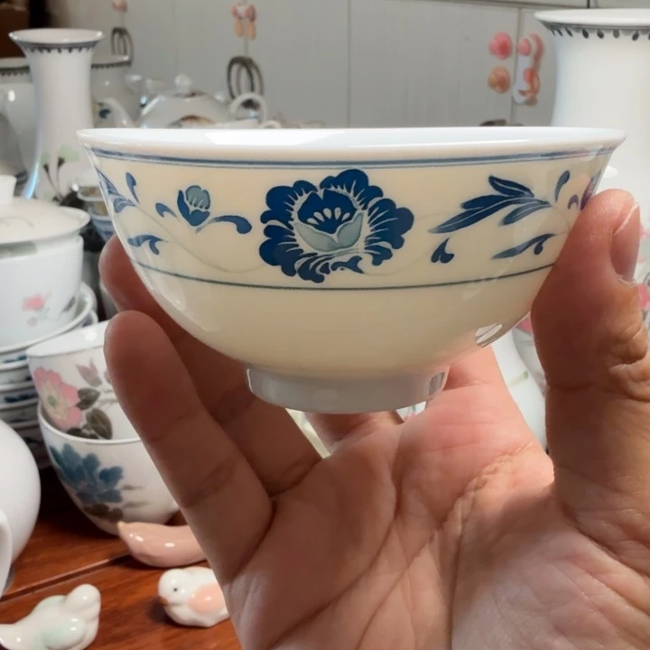 醴陵群力大球泥10.5厘米饭碗变形微瑕