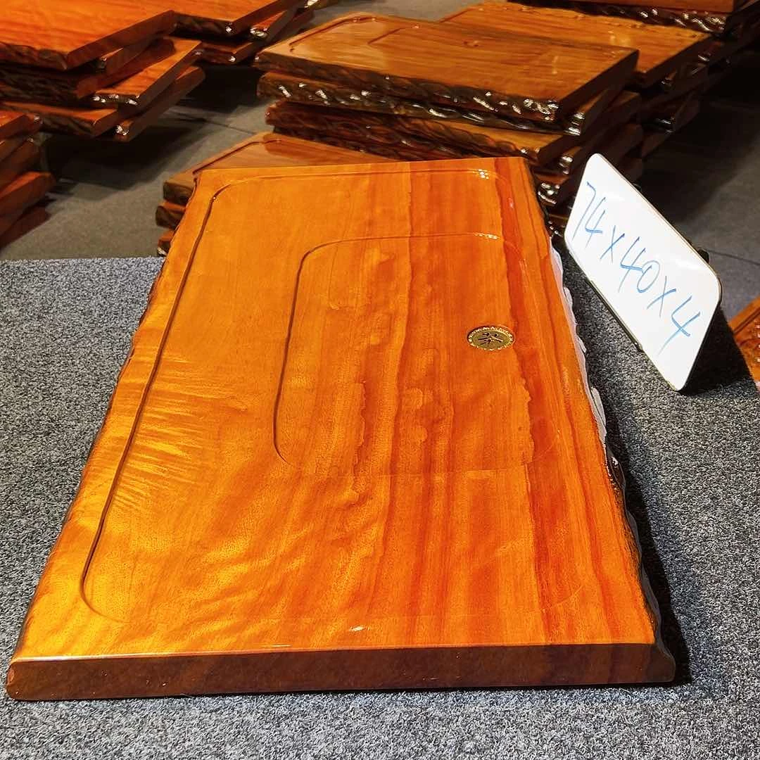 木花梨木茶盘，整板无拼接