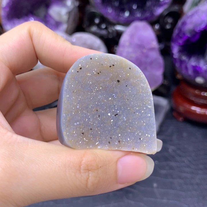 紫晶珠宝半成品未镶嵌