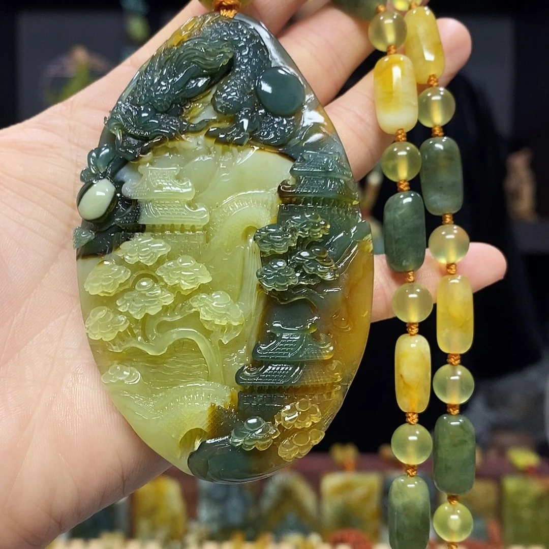 未镶嵌岫玉挂件挂件