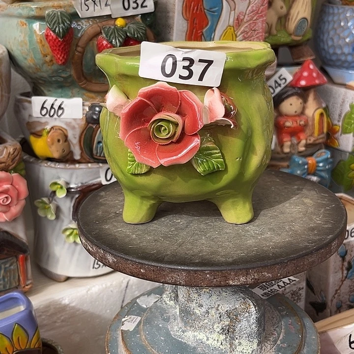 粗陶材质多肉花盆