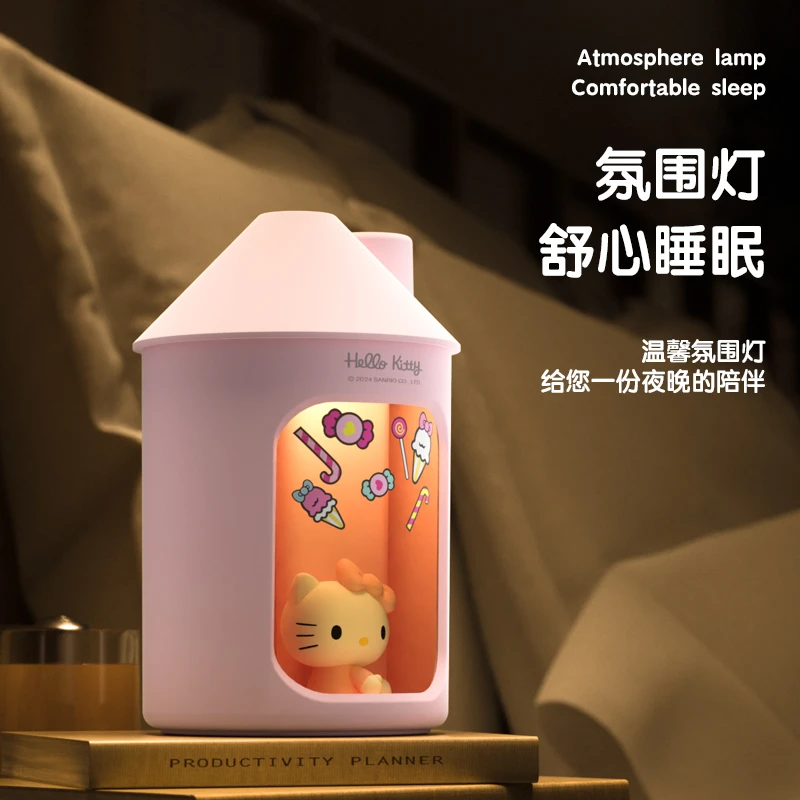 KT凯蒂猫加湿器小型卧室家用宿舍桌面空调房办公室可爱高颜值女生