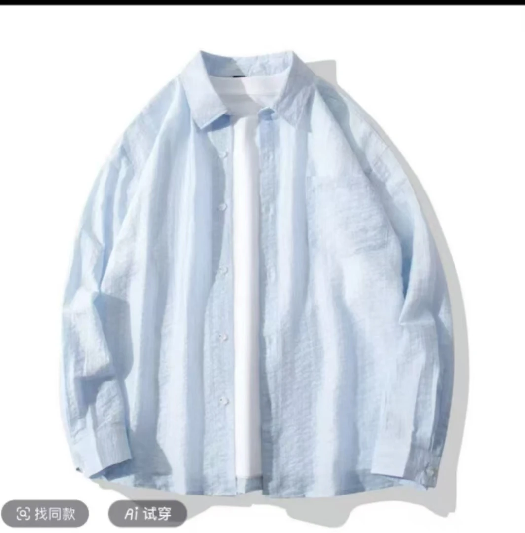 【现货+运费险】2025新款韩版衬衫薄款防晒外套女宽松百搭衬衣