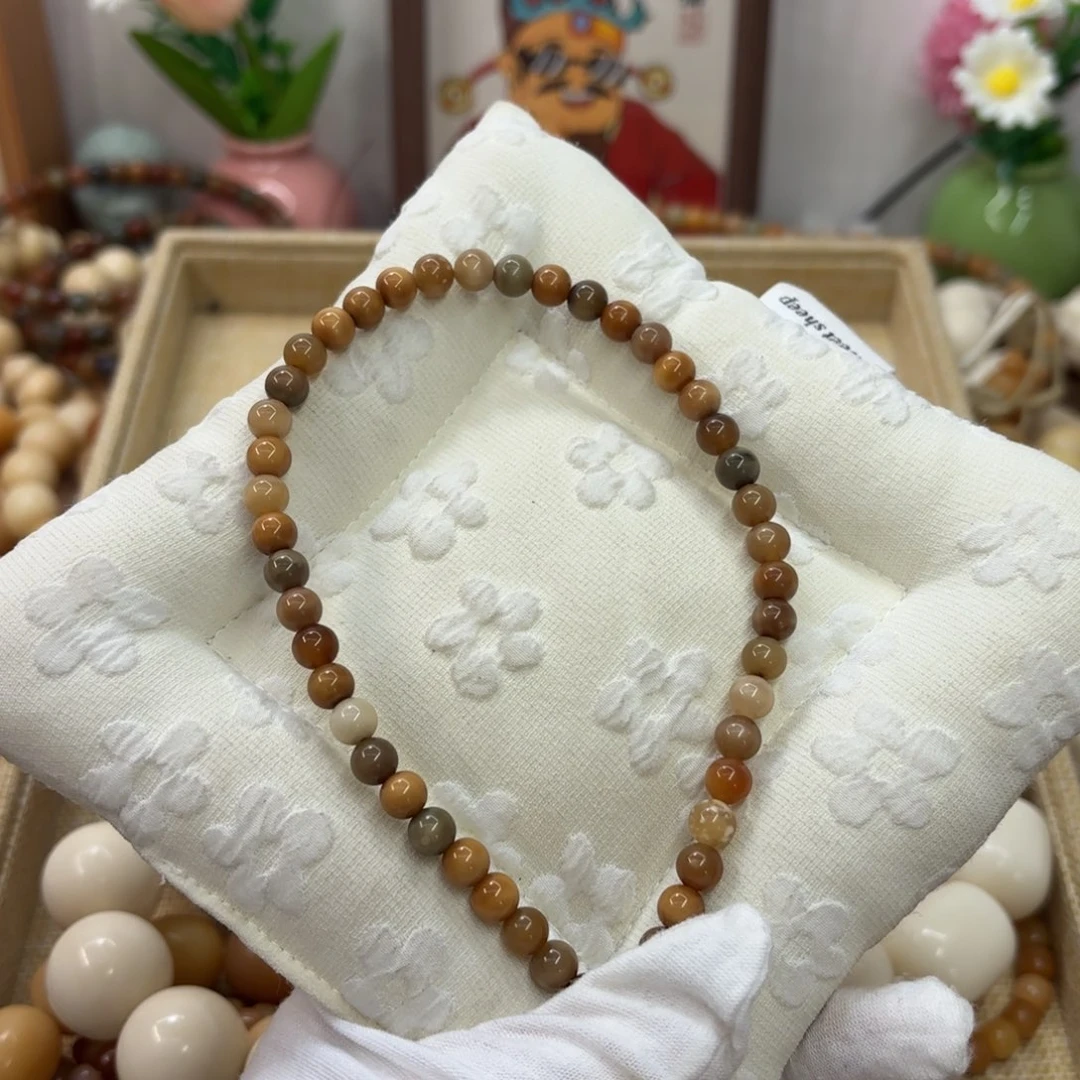 吊坠菩提根/象牙果7玉化龙脊圆珠手持589