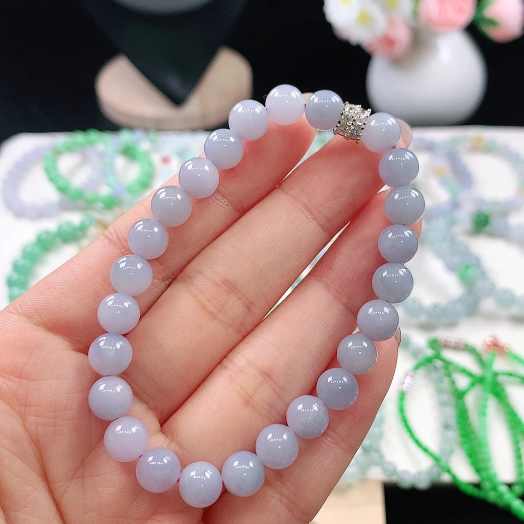 翡翠未镶嵌手链7.2mm