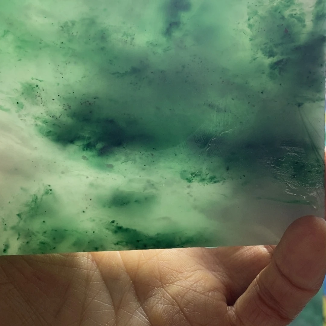 华***力定制石英质玉（非洲翠）天然非州翠手镯