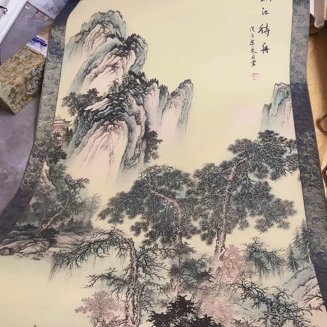 摆件，破损，轴坏，水渍都是正常的半手绘