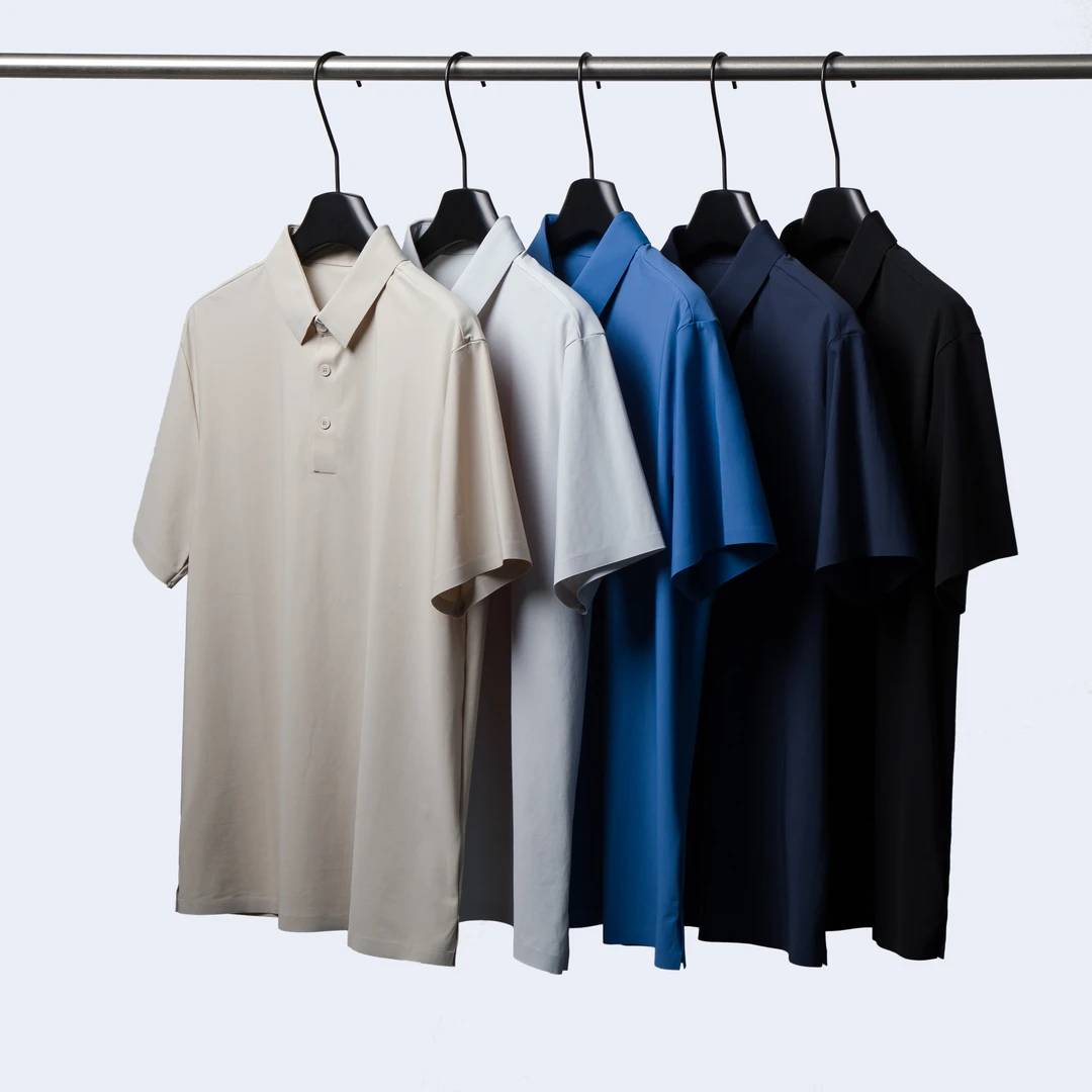 源渠道工厂！夏季全男女款压胶无痕激光切割冰感亲肤速干POLO衫