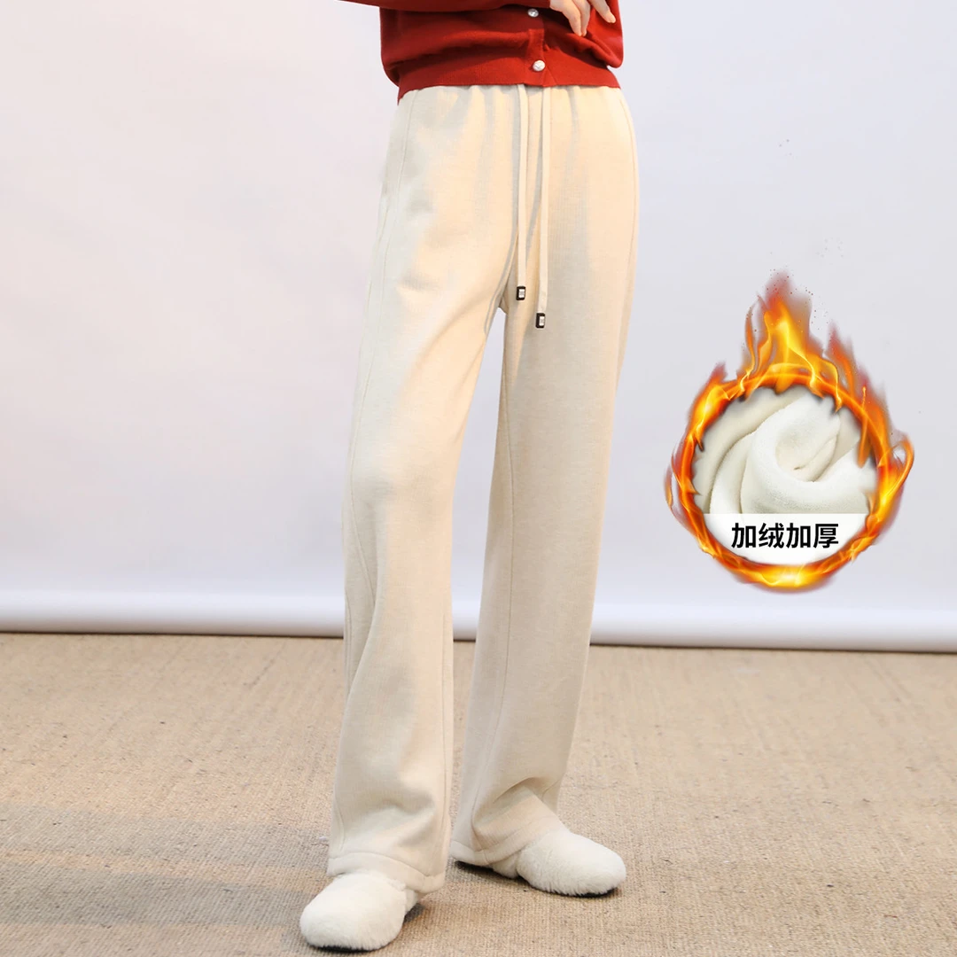 白鹿语25冬款时尚休闲百搭气质女装休闲裤BX10407