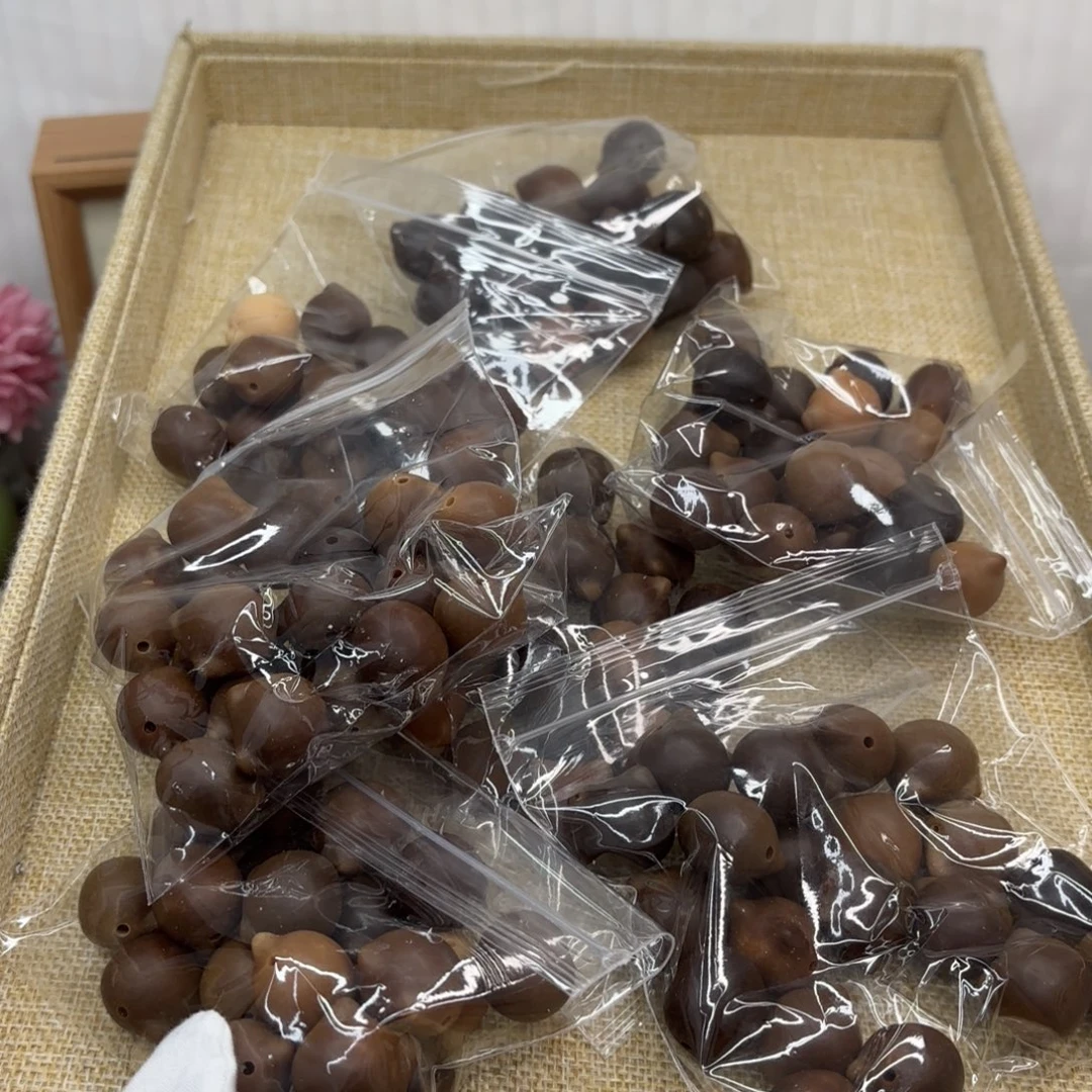 吊坠菩提根/象牙果干磨大瑕疵落地果猫头散珠20颗一锅2222