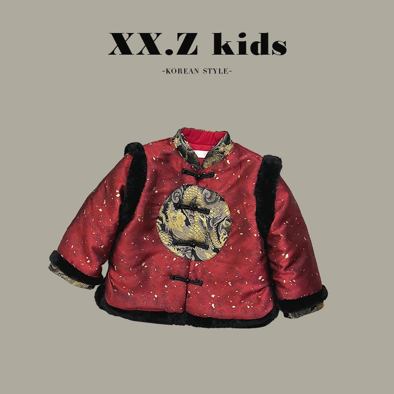 冬装儿童中国风拜年服保暖汉服SJ2271-QQQQ