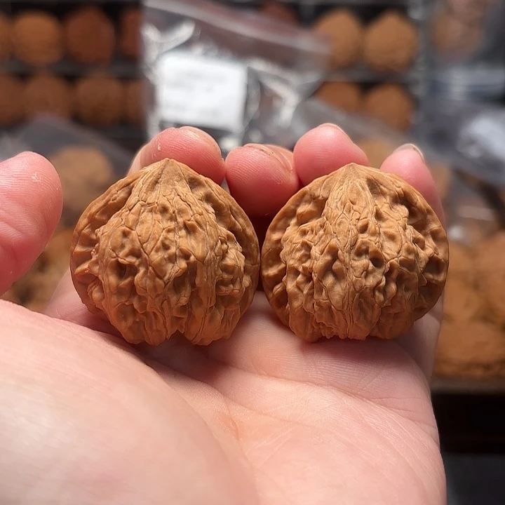 1文玩核桃龙纹印37-372