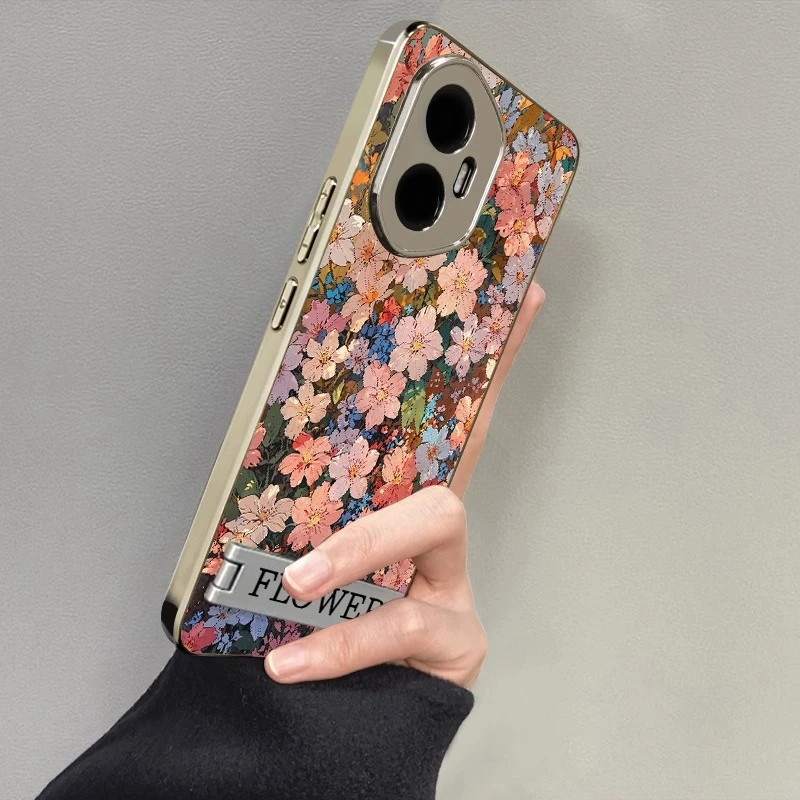 满屏油画鲜花适用荣耀500pro手机壳新款500简约magic8轻奢magic8p