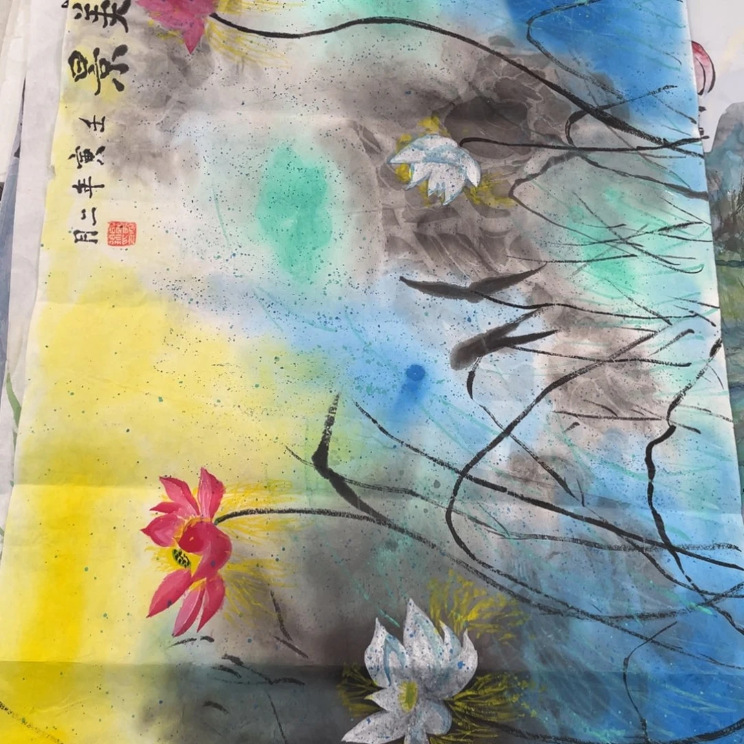 国画郭春锦老师绘画