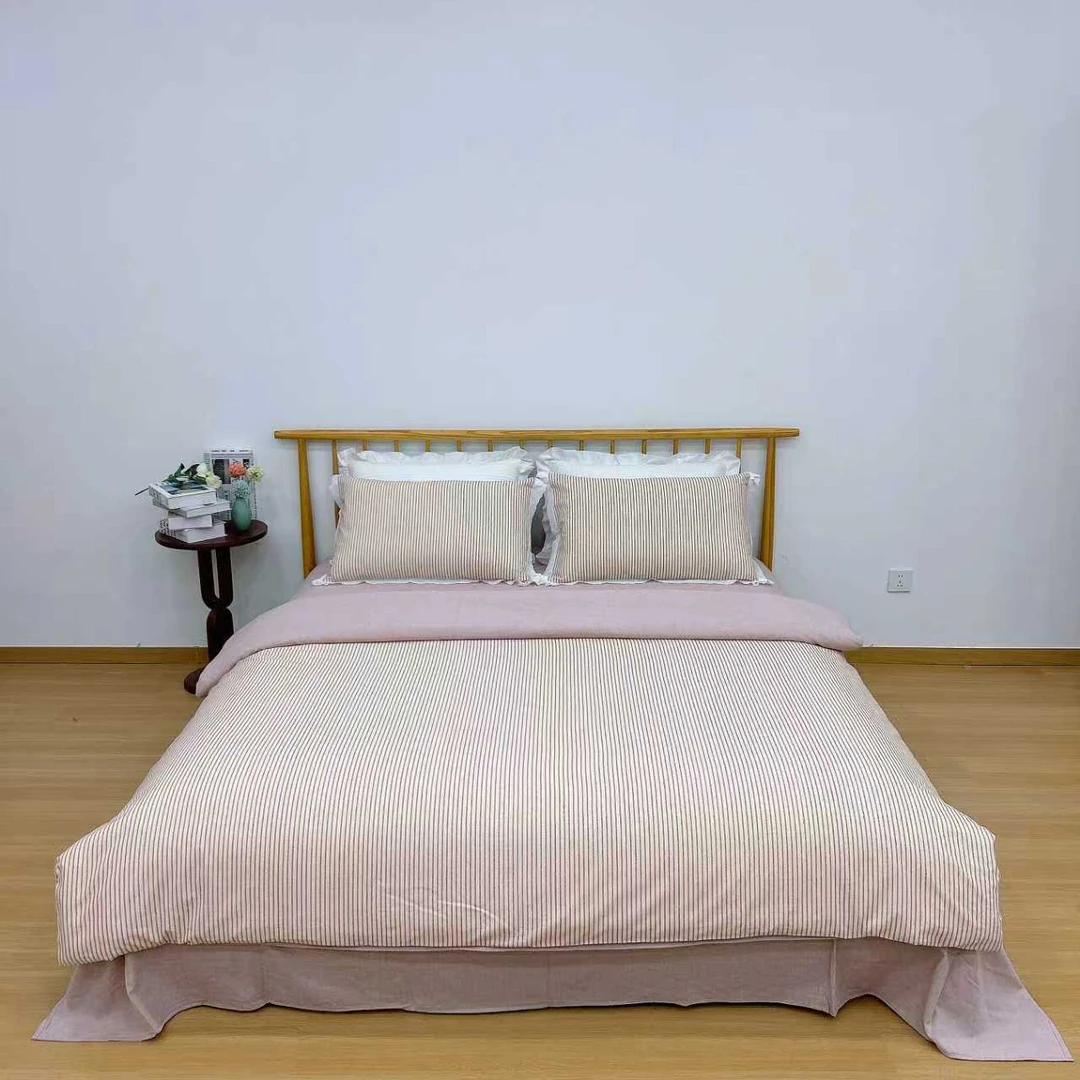 【极简】侘寂风棉麻四件套 棉麻裸睡床单亲肤被套 四季可用床品套件