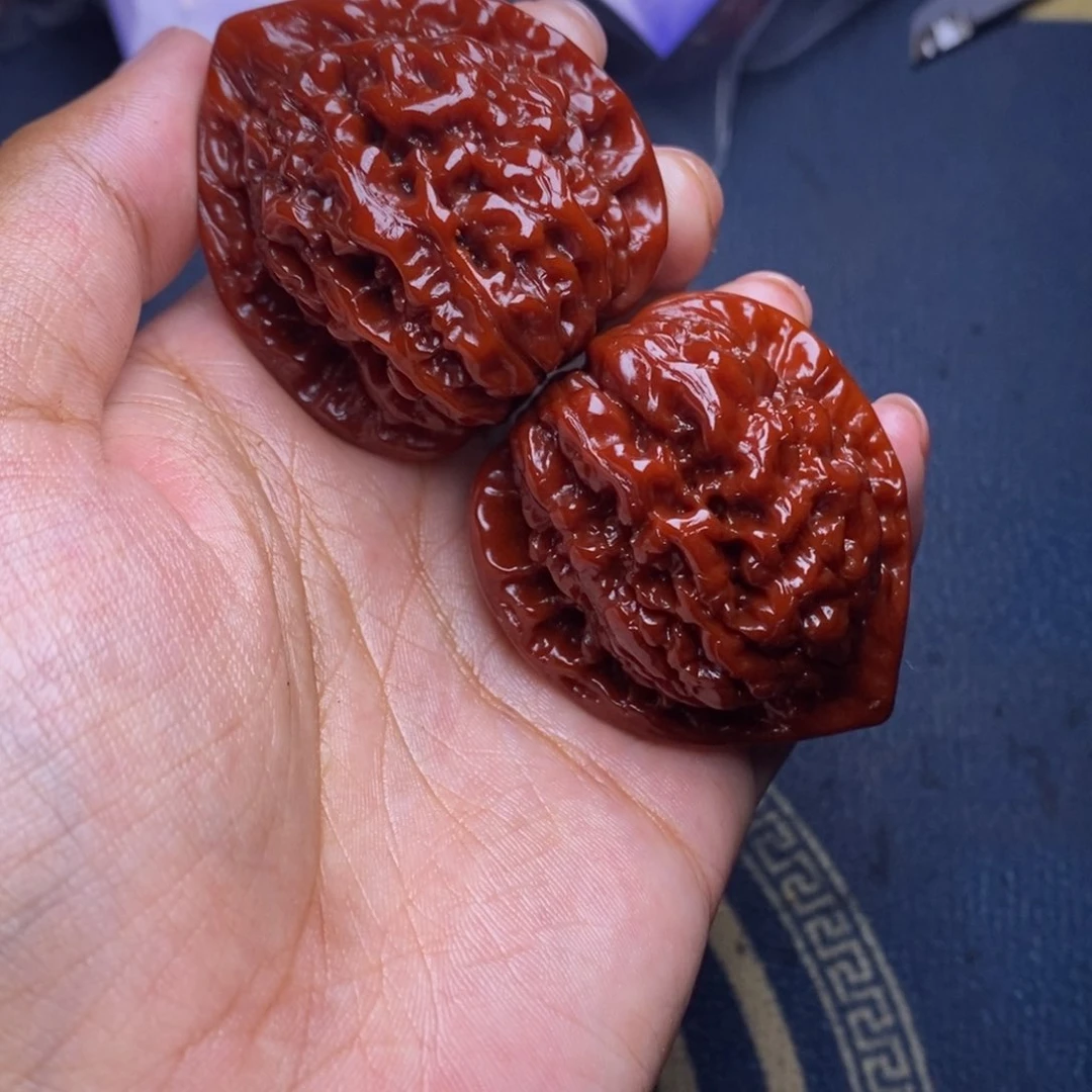 文玩核桃吊坠官帽 43