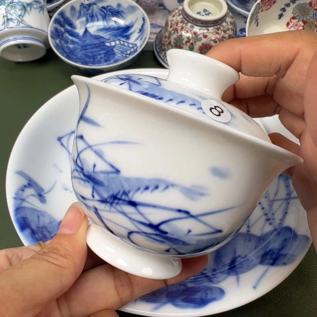 陶瓷景德镇纯手工纯手绘茶具木木8