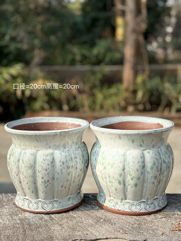 陶瓷大口径南瓜造型花盆多肉植物盆蝴蝶兰创意绿植盆栽老桩花器