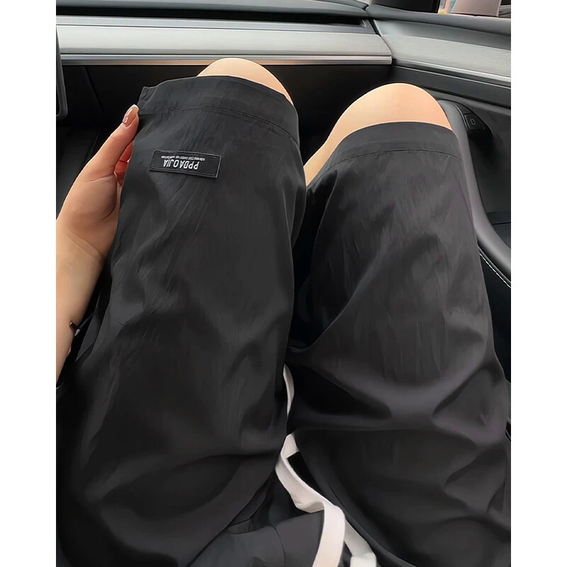 青少年冰丝五分中裤男士夏季2025薄款初高中学生户外休闲运动短裤