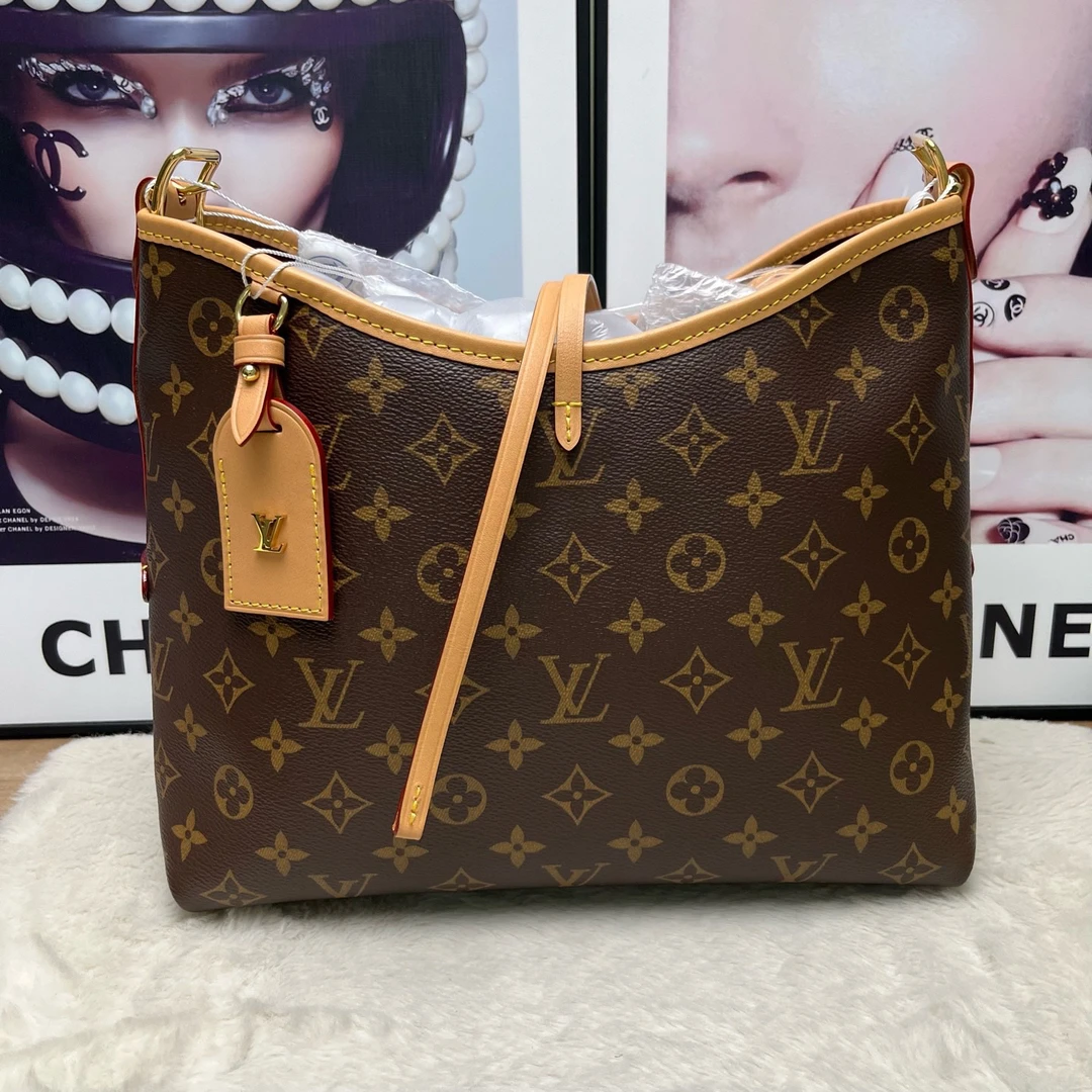 99新 LouisVuitton/路易威登 老花carryall小号（芯片）