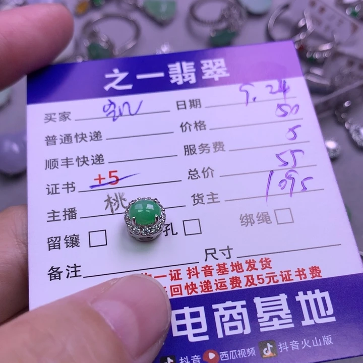 颈饰银S925镶嵌翡翠凯*尼