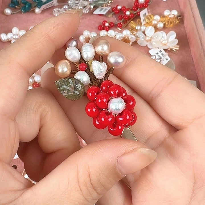 未镶嵌发饰淡水珍珠