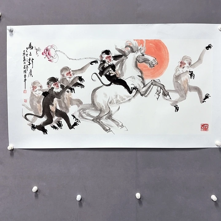 国画亲笔手绘放心去藏