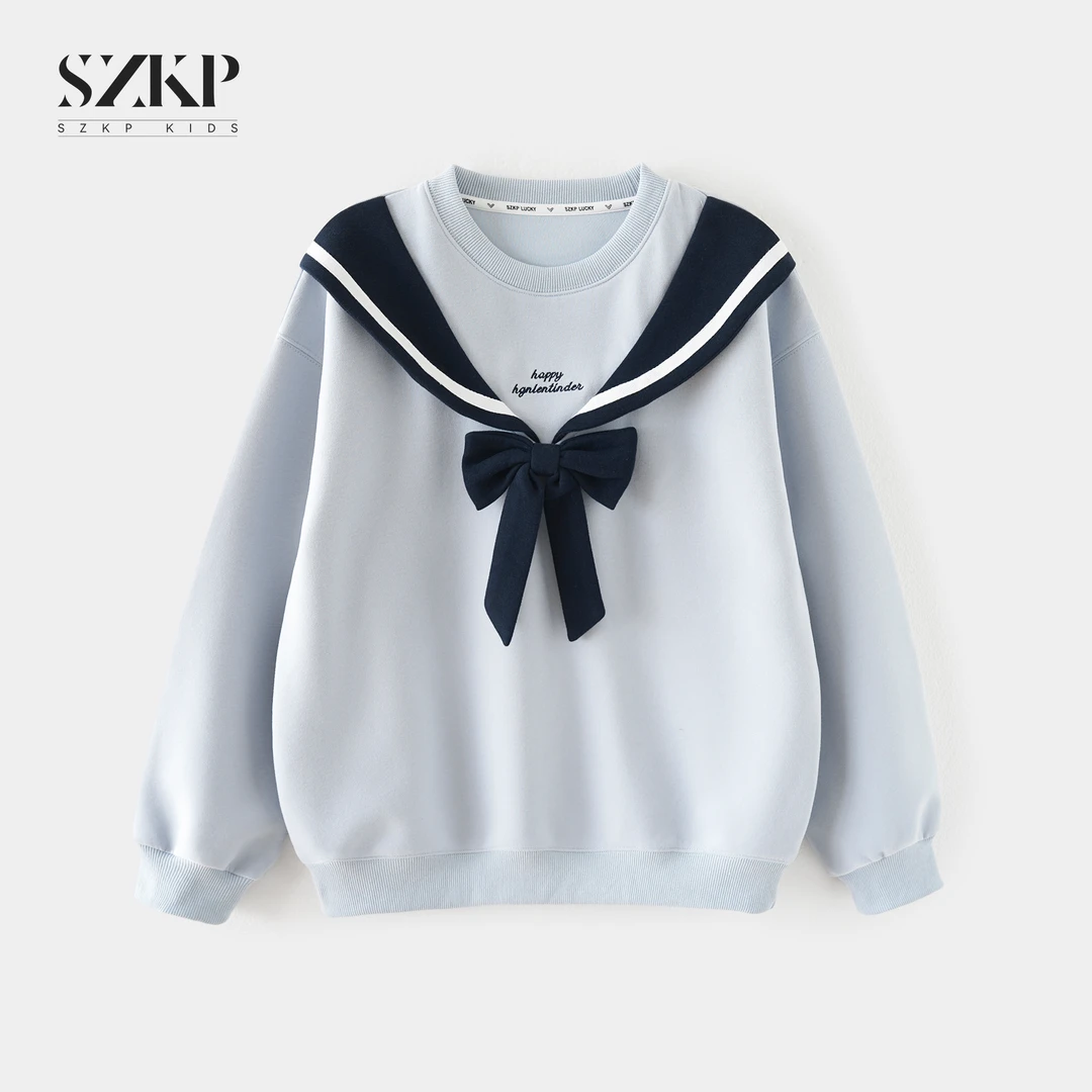 SZKP秋季新款女童装时尚衣服中大童休闲洋气儿童卫衣YNYQ553159