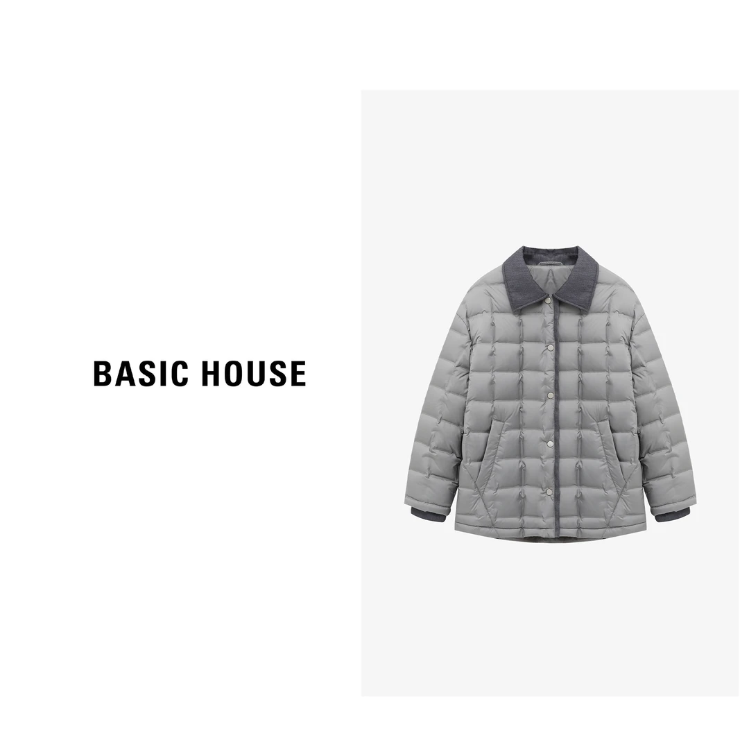 【赵老板专享】Basic House/百家好保暖显瘦短款羽绒服-B0625B5GAN2