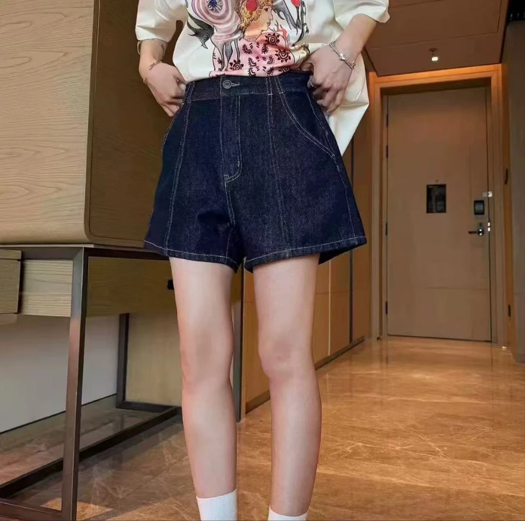 显瘦薄款高腰8261凤枝大码女装夏款短裤