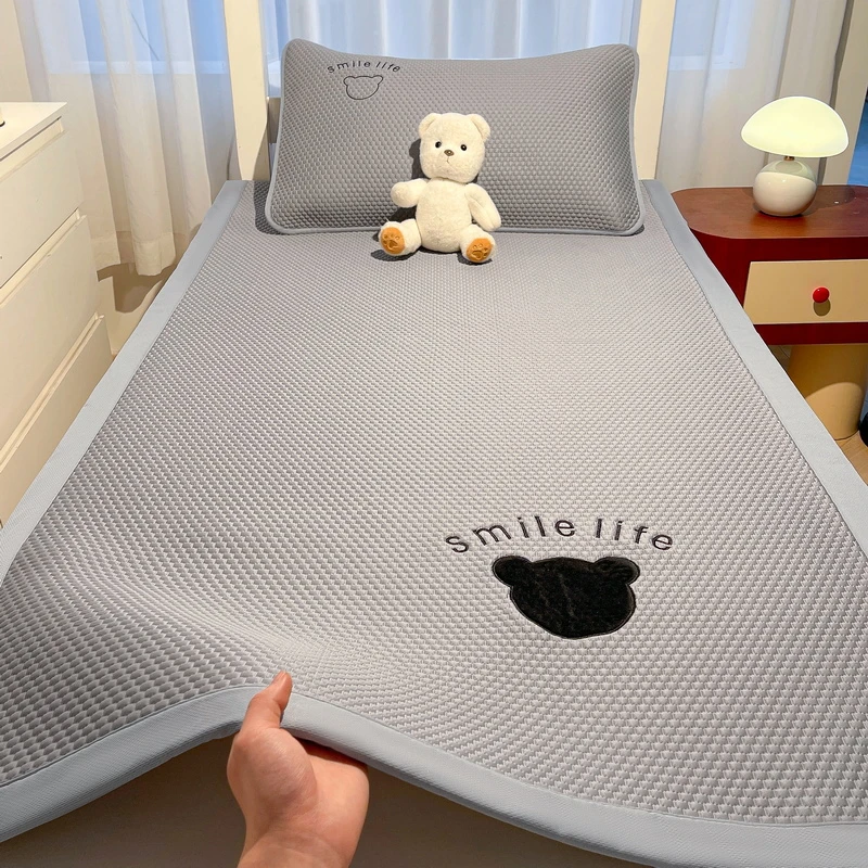 冰豆豆凉席夏季冰丝席亲肤柔软床单床笠空调软席子可水机洗折叠