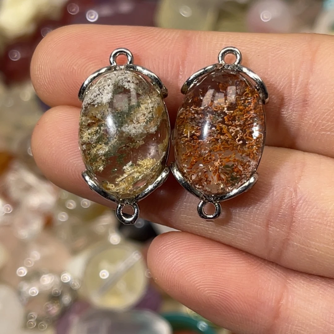 银S925镶嵌紫晶珠宝半成品莫奈花园幽灵魔盒