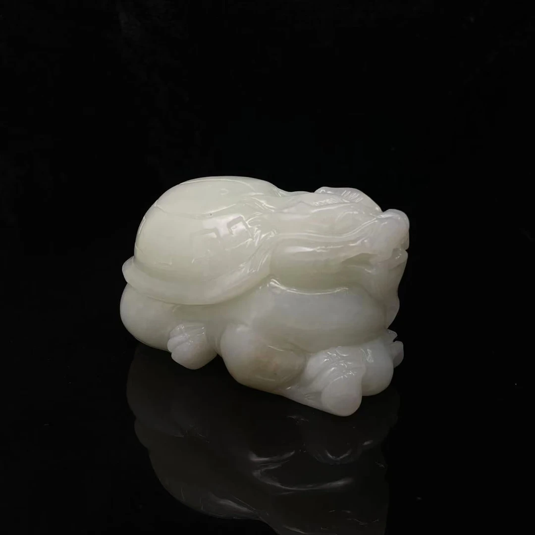 S356   和田玉手把件  YS241216